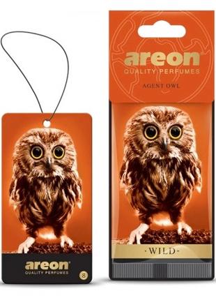 Освежитель воздуха AREON сухой листик Wild Agent Owl (AW08)