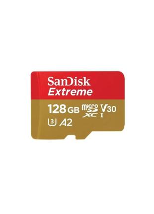 MicroSDXC (UHS-1 U3) SanDisk Extreme A2 128Gb class 10 V30 (R1...