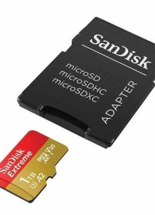 MicroSDXC (UHS-1 U3) SanDisk Extreme A2 1TB class 10 V30 (R190...