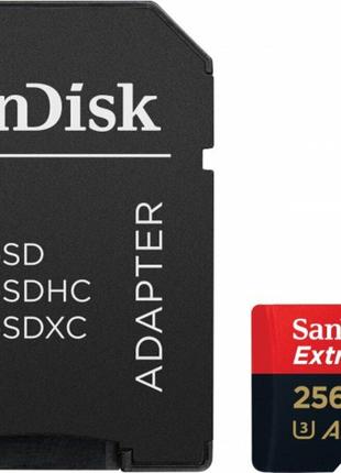 MicroSDXC (UHS-1 U3) SanDisk Extreme Pro A2 256Gb class 10 V30...