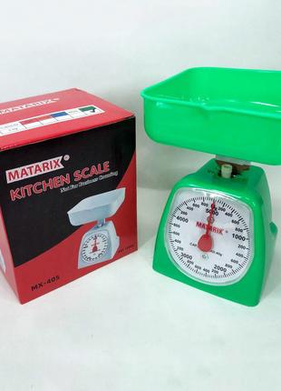 Весы кухонные механические MATARIX MX-405 5 кг, весы для взвеш...