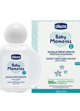 Парфюмированная вода для детей Chicco Baby Moments, 100 мл
