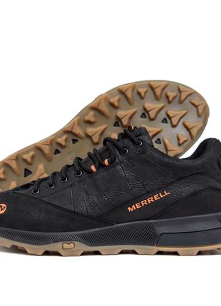 Мужские кожаные кроссовки MERRELL Black