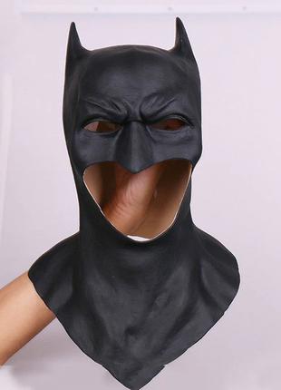 Маска Бетмен (Бэтмен) RESTEQ взрослая латекс, резиновый шлем B...