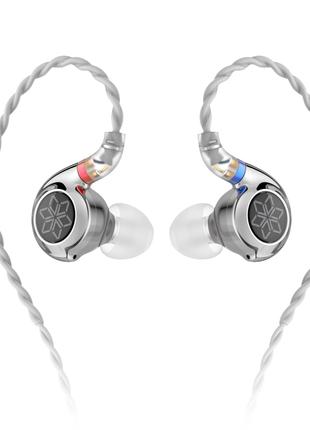 Проводні навушники FiiO FD11 сірі потужні вуха для смартфона т...