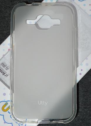 Чехол Utty для Samsung J100 J1 2015 белый 0195