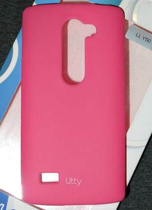 Чехол Utty для LG Y50 Leon розовый 0204