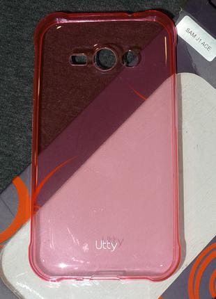 Чехол Utty для Samsung J110 J1 Ace розовый 0208