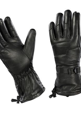 M-Tac перчатки зимние кожаные Black XL