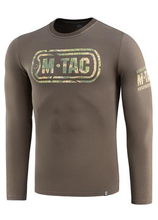 M-Tac футболка Logo длинный рукав Dark Olive S
