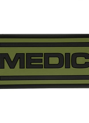 M-Tac нашивка Medic PVC Olive/Black