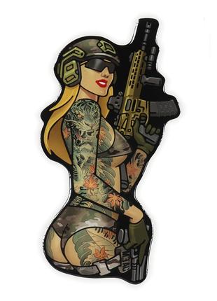 M-Tac наклейка Tactical girl №4 tatoo Якудза