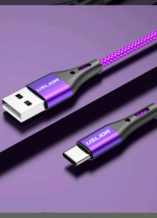Зарядний кабель USLION USB на Type-C