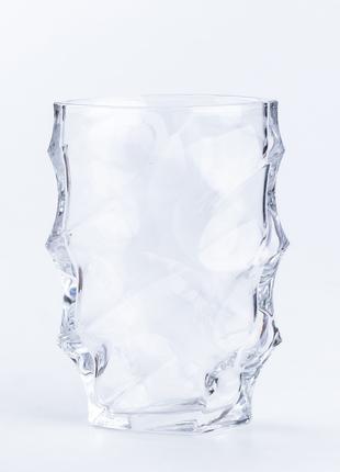 Декоративная стеклянная ваза, форма цылиндрическая