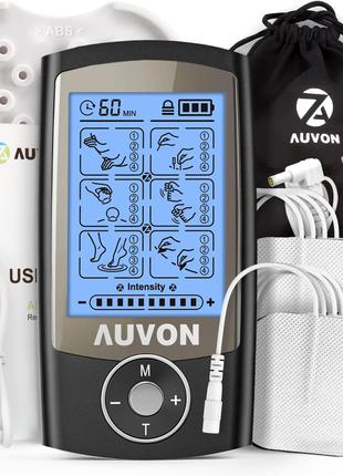 Перезаряжаемый мышечный стимулятор TENS Unit AUVON, 24 режима 4-г