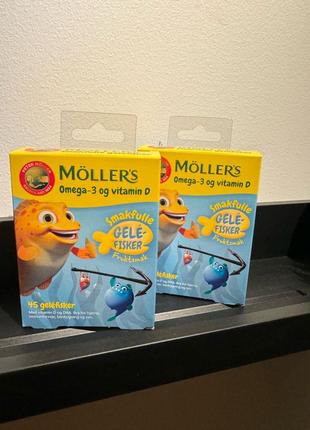 Рибки омега-3 Моллерс Mollers для дітей Норвегія