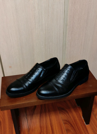Мужские кожаные военные туфли (42 размер)