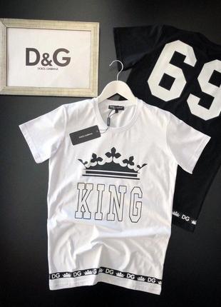 Футболка Dolce&Gabbana; King White футболка дольче габбана