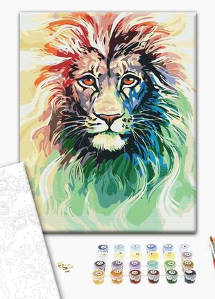 Картина по номерам "Сияние льва", "BS28718", 40x50 см