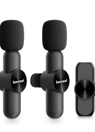 Комплект бездротових петличних мікрофонів Leereel для iPhone i...