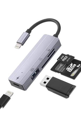 Адаптер Lightning для USB-камери [сертифікований Apple MFi], п...