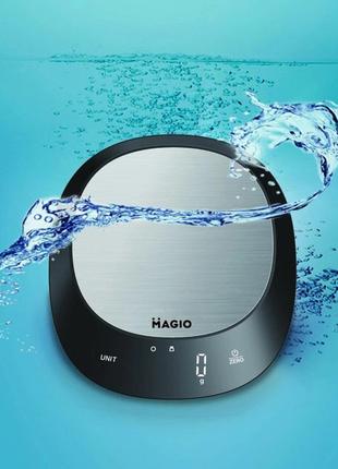 Весы кухонные MAGIO MG-780 водонепроницаемые, кухонные весы дл...