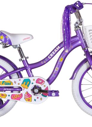 Велосипед AL 16" Formula Cream рама 8.5" фиолетовый (OPS-FRK-1...