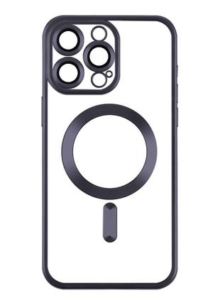 Чехол TPU Metallic Chrome Full Camera with Magsafe для Iphone ...