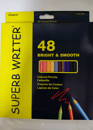 Олівці кольорові Marco 48 штук.