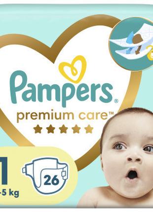 Подгузники Pampers Premium Care New Born Размер 1 (2-5 кг) 26 ...