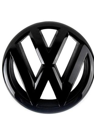 Эмблема на решетку радиатора Volkswagen VW GOLF 6 черный гляне...
