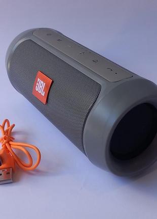 Портативна колонка JBL Charge 2+ grey сіра