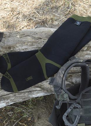 Водонепроницаемые носки Dexshell Trekking, размер L, с зеленой...