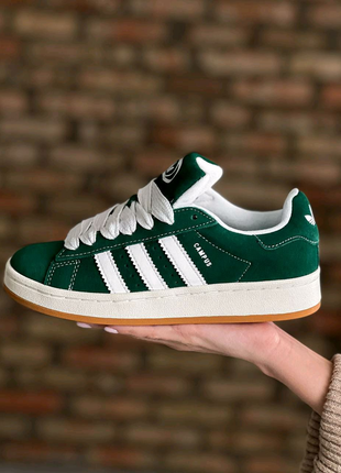 Жіночі кросівки Adidas Campus Dark Green White