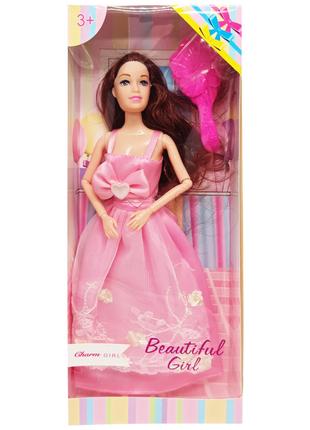 Детская Кукла "Beautiful Girl" D200-216(Pink) в нарядном платье