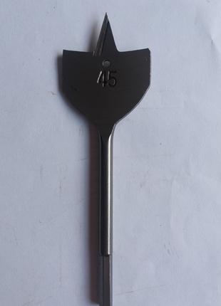 Сверло по дереву перьевое 45x150 INTERTOOL SWF-4515