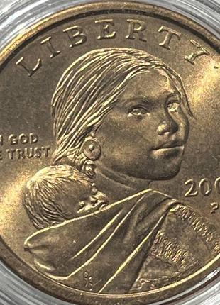 Монета США 1 долар, 2000 года, Мітка монетного двору "P" - Філ...