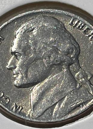 Монета США 5 центів, 1984 року, Jefferson Nickel, Мітка монетн...