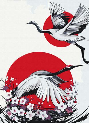 Картина по номерам "Японский журавль" © Yana Biluhina Brushme ...