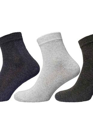 Шкарпетки чоловічі сітка середні мікс арт.601 MS р.40-44 12пар...