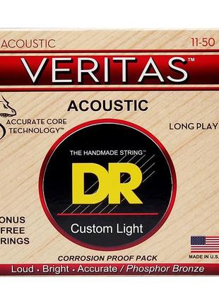 DR VTA-11 Veritas Acoustic Струни для акустичної гітари 11-50