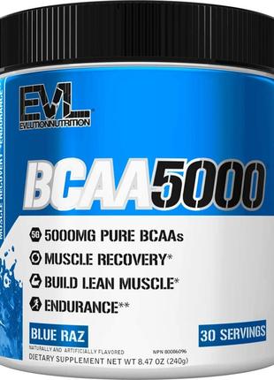 Аминокислоты Evlution Nutrition BCAA 5000 240g (Blue Raz)
