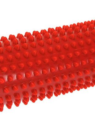 Массажный мяч цилиндр EasyFit с шипами красный (рол для массаж...