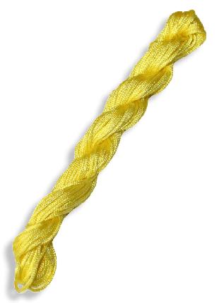 Мотузка біжутерна синтетична для Шамбали 11-13м/1.5мм:Лимонний