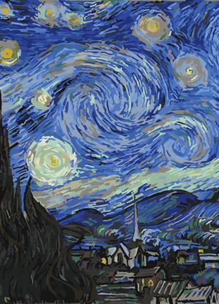 Картина по номерам. Brushme "Звездная ночь. Ван Гог" GX4756, 4...