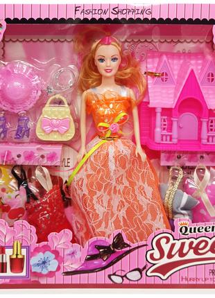 Детская кукла с нарядами "Queen Sweet" 313K44(Orange) с аксесс...