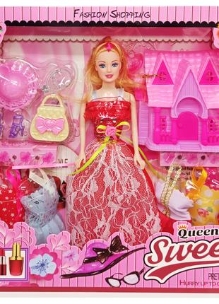 Детская кукла с нарядами "Queen Sweet" 313K44(Red) с аксессуарами