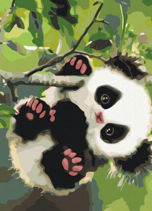 Картина по номерам "Играющая панда" Brushme RBS51959 30x40 см