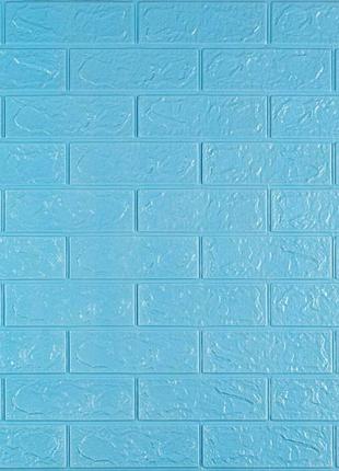 Самоклеющиеся 3d панели для стен под голубой кирпич 700x770x3м...