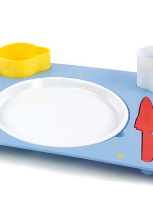 Набір дитячого посуду "Вечеря космонавта"